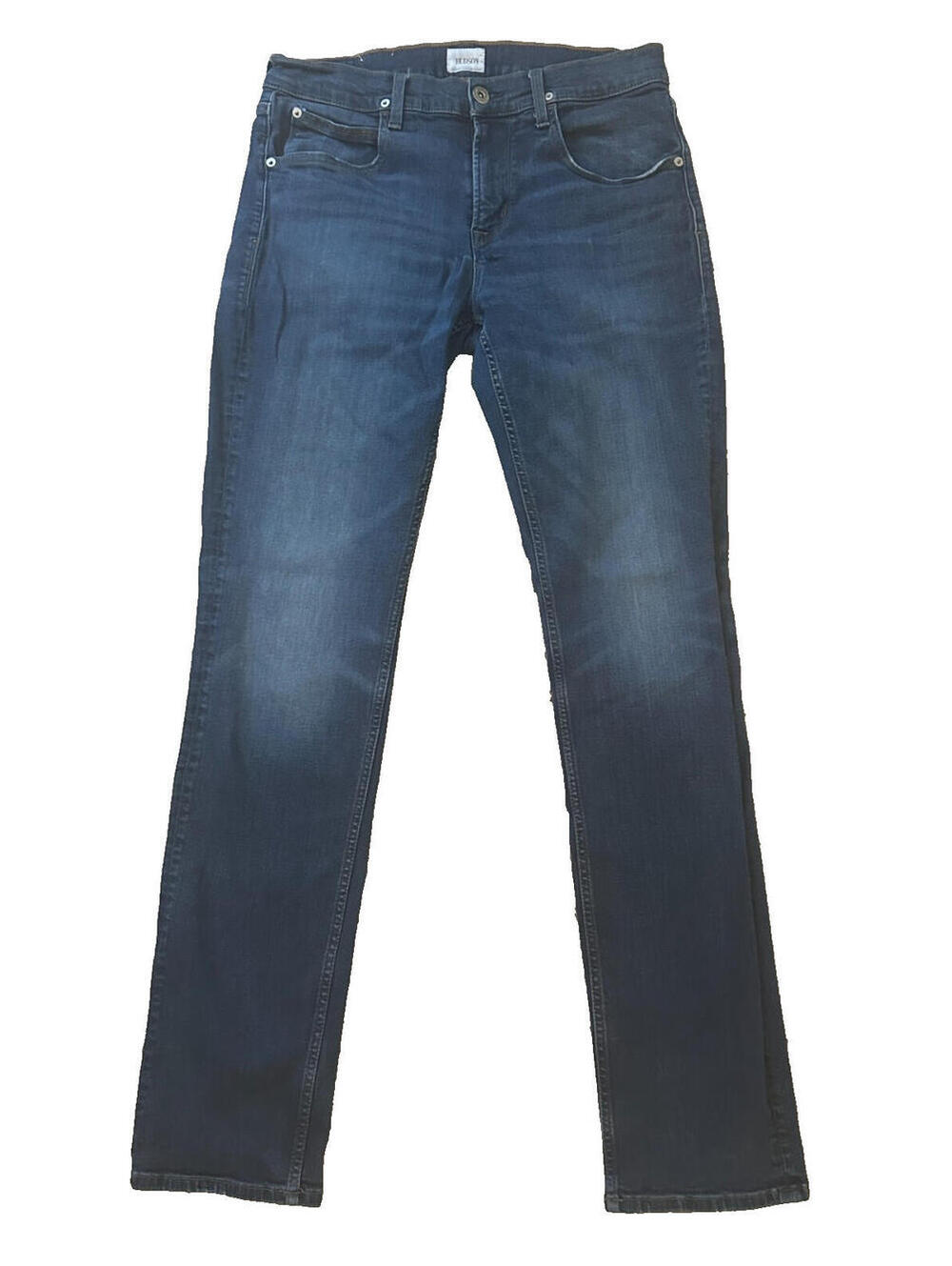 NWT Hudson Vintage Denim Jeans Byron Straight Denim Dark Wash Cotton Stretch 32